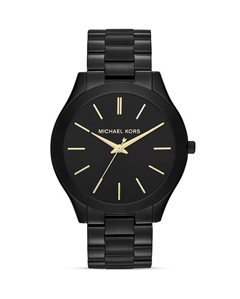 michael kors slim runway ladies watch black|Michael Kors Watch 250300.